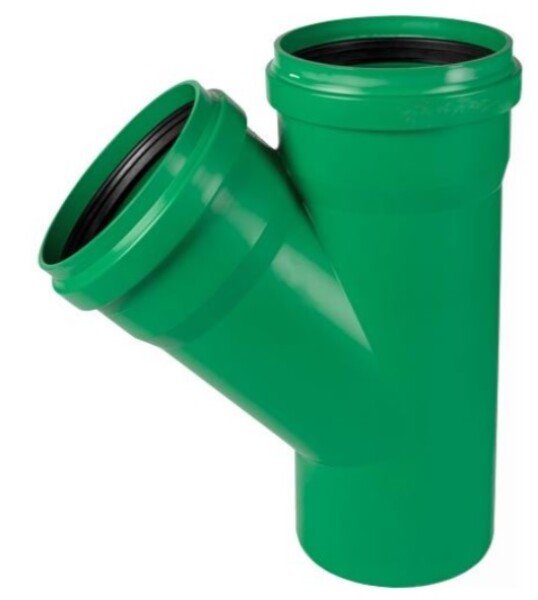 MIDAS KG 2000 PP odbočka DN 250/250-45° SN16 , zelená