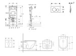 GEBERIT - Duofix Set předstěnové instalace, klozetu Oudee a sedátka softclose, tlačítko Sigma20, matná černá/černá SANI11CA5175