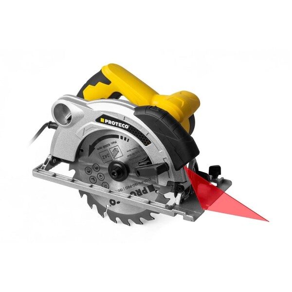 Pila okružní 190 mm 1600 W PROTECO 51.01-PO-190-PRO