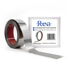 REA - Samolepicí dekorativní lišta P14454CC 3,8cm Silver HOM-09988