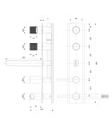 OMNIRES - CONTOUR vanová baterie pod omítku, kartáčovaná měď CT8037-1CPB