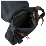 Trendy dámská koženková crossbody kabelka Anelise, tmavě modrá