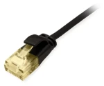 Equip Cat6A SlimFlex černá / Patch kabel / U/UTP / 1 m / 2x RJ-45 / LSZH (626903)