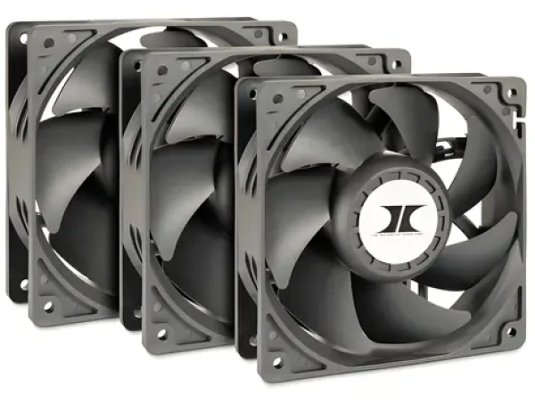 Inter-Tech Fan Set 120 černá / Ventilátor / 3ks / 120 mm / 4000 RPM / 245,97 CFM / 59,28 dB / 4-pin (88887368)