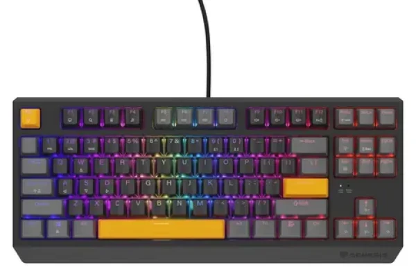Genesis Thor 230 TKL RGB Outemu Red šedá / Herní klávesnice / Mechanická / US layout / USB (NKG-2081)
