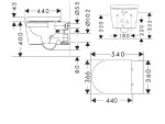 HANSGROHE - EluPura S Závěsné WC se sedátkem SoftClose, Rimless, AquaChannel Flush, SmartClean, EcoSmart, bílá 61186450