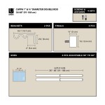 Zlatá roztažitelná dvojitá garnýž 91-168 cm Umbra CAPPA