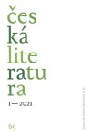 Česká literatura 1/2021