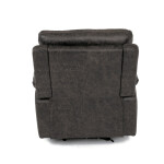 Polohovací křeslo, elektrické zabudované ovládání, hnědá, látka vintage, TV-4094 COF3