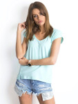 Dámské tričko RV TS 4839.27P mentolové - Basic XS