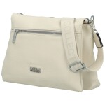Stylová dámská koženková crossbody kabelka Verrona new, krémová
