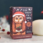 The English Soap Company Vánoční mýdlo Christmas Owl - 100 g, hnědá barva