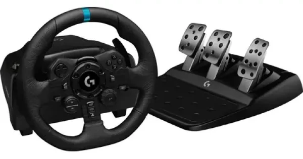 Logitech G923 PS4 černá / Herní volant + pedály / pro PS5, PS4 a PC / Trueforce / USB 2.0 (941-000150)