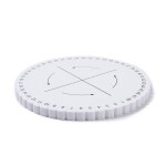 Kumihimo disk - pěnový - bílý - ∅ 150 mm - 1 ks