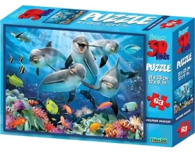 PRIME 3D Puzzle Delfíní radost