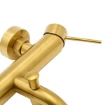 Vanová baterie SAT Aurum bez sprchového setu 150 mm broušená zlatá SATBAUR222BG SATBAUR222BG