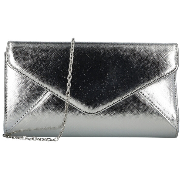 Stylové dámské psaníčko Michelle Moon Connie, stříbrné