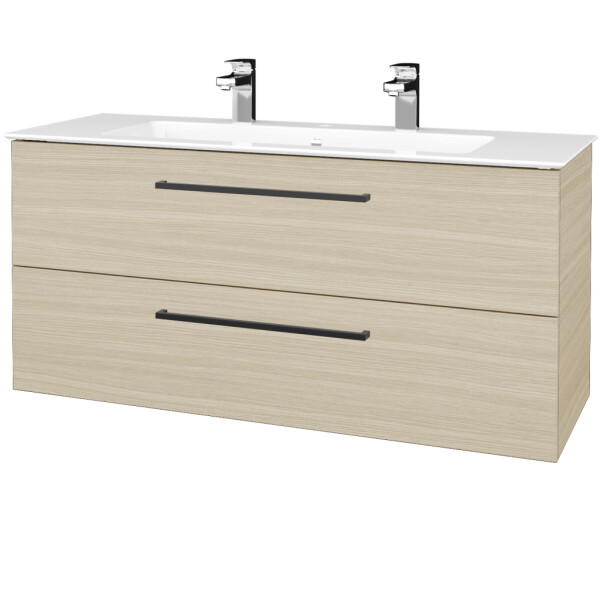 Dřevojas - Umyvadlová skříňka GIO SZZ2 120 - D04 Dub / Úchytka T06 / D04 Dub 407018H