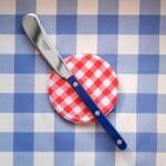 SABRE PARIS Nůž na máslo Bistrot Brillant – Navy Blue, modrá barva, kov, plast