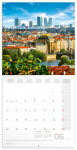 Kalendář 2024 poznámkový: Praha, 30 × 30 cm