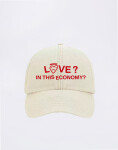 Monkey Studios Čepice Love Economy beige/red