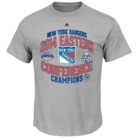 Majestic Pánské Tričko New York Rangers 2014 Eastern Conference Champions Five Hole Velikost: S