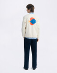 Thinking MU Dori Patch Pannacota Pepe Sweatshirt ECRU S