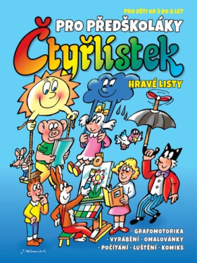 Čtyřlístek pro předškoláky - Hravé listy pro děti od 3 do 6 let - Jaroslav Němeček