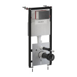 OMNIRES - Set: STRONGFRAME podomítkový rám ECO + STEEL-R45 nerez tlačítko, grafit broušený STFWCECO1R45-RGR