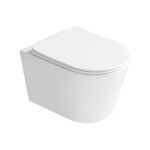 MEXEN - Rico Závěsná WC mísa Rimless Tornado včetně sedátka s slow slim, duroplast, bílá lesk 3072L4000T