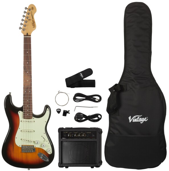 Vintage V60 Coaster Electric Guitar Pack 3TS