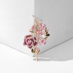 Exkluzivní květinová brož Swarovski Elements Alfonsa, Barevná/více barev