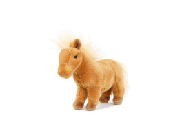 Poník/Kůň plyš 23cm plněný kuličkami hnědý 0m+