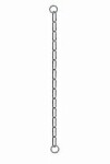 Obojek kovový stahovák dlouhá oka 1-řadý 65cm
