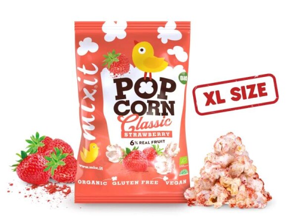 Mixit velký popcorn Jahoda 75g