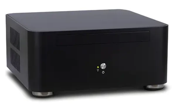 Inter-Tech A80S černá / Skříň / Mini ITX / hliníková / zdroj 60 W / 2x USB 3.0 (88881303)