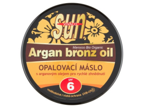 VIVACO Sun Opalovací máslo s arganovým olejem pro rychlé zhnědnutí SPF 6 200 ml