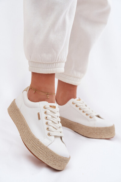Dámské espadrilles na platformě Big Star TT274349 Bílé 39
