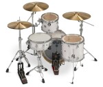 DWe 4-Piece White Marine Pearl Finish Ply Kit