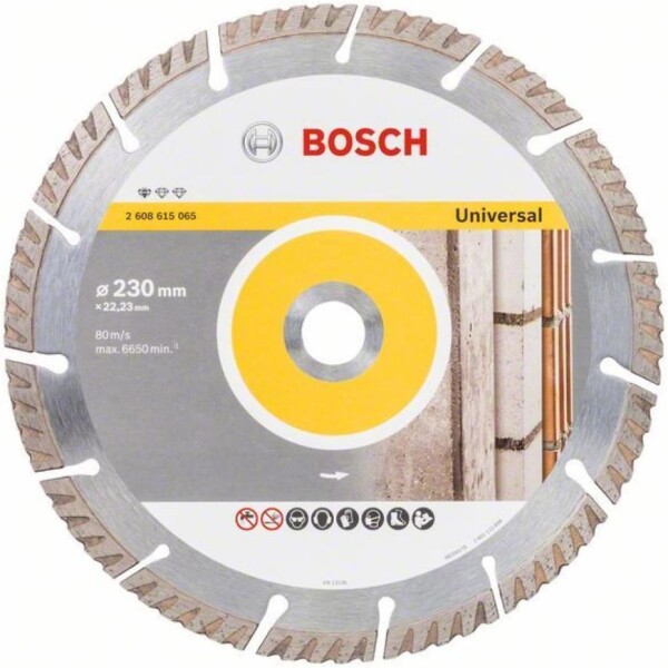 BOSCH 2608615065 / Víceúčelový diamantový řezací kotouč / Průměr 230 x 22.23 mm / Šířka řezu 2.6 mm (2608615065)