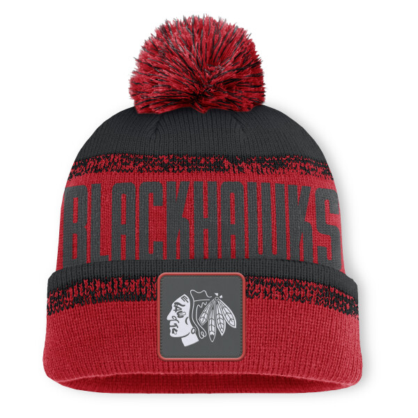 Fanatics Pánská zimní čepice Chicago Blackhawks NHL Thrive Cuffed Pom Beanie