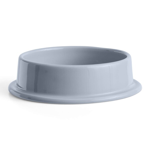 HAY Svícen Column L Light Blue Ø 12,8 cm, modrá barva, keramika
