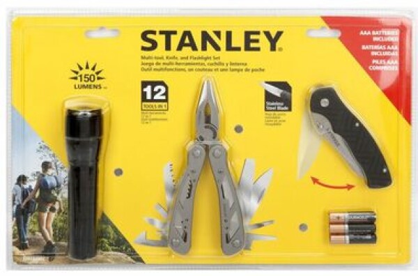 Stanley STHT81502 / Sada náčiní / Baterka 150 Lm / Multitool / Kapesní nůž (STHT81502-0)