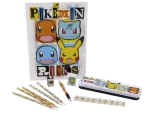 CYP BRAND Školní set Pokémon / Kovový penál s doplňky / 11 dílů (GS-616-PKEPM)