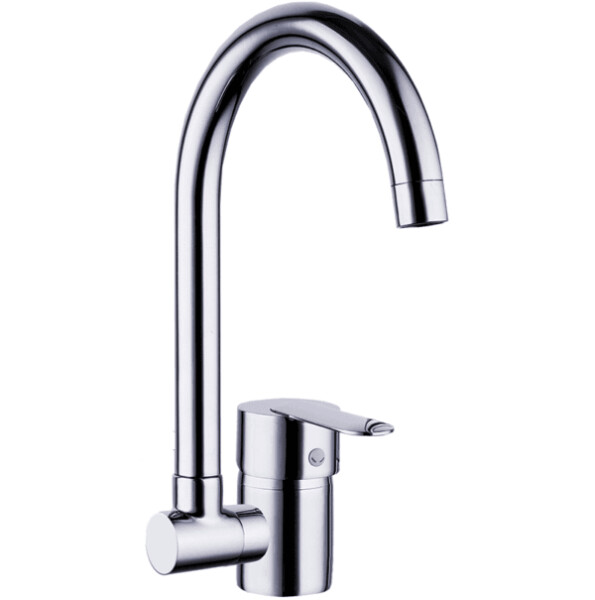 Laveo - Lila - dřezová baterie stojánková, sklopný výtok U, chrom BLD_06LD