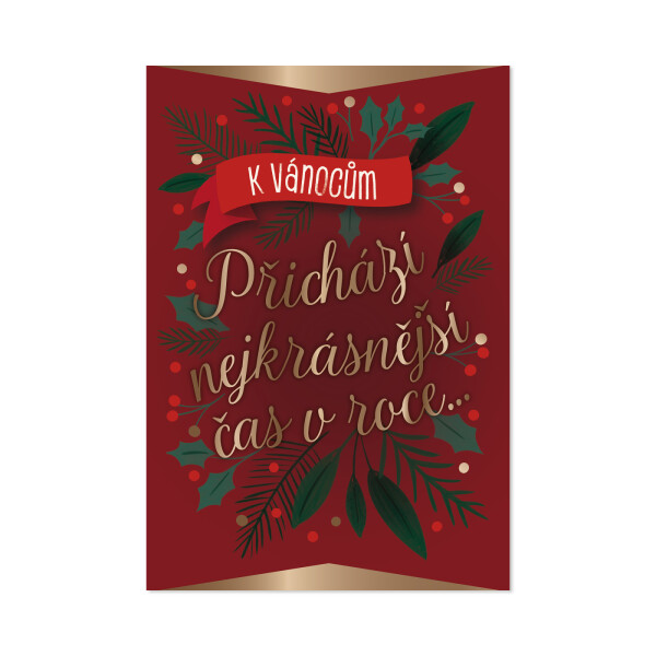 Vánoční přání - Zlatý text - Albi