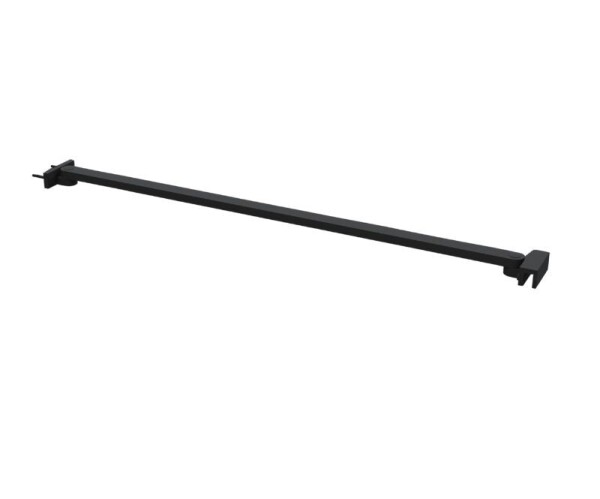 Erga Paris, rohová vzpěra pro sprchové zástěny o tloušťce skla 6/8/10 mm, délka 60cm, černá matná, ERG-V02-PARIS-BAR60-BK