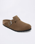 Birkenstock Boston Soft Footbed Suede Leather Dark Tea Tonal FB 38