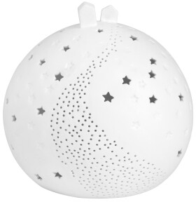 Räder Porcelánový LED svícen Ball, bílá barva, porcelán