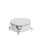 SIKO - Zvýšené sedátko 12 cm na WC pro seniory, bílá INVALWCSED INVALWCSED